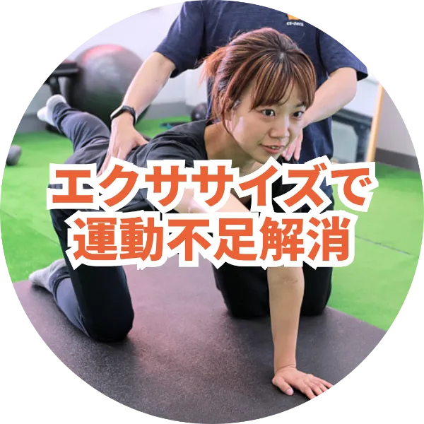 エクササイズで運動不足解消